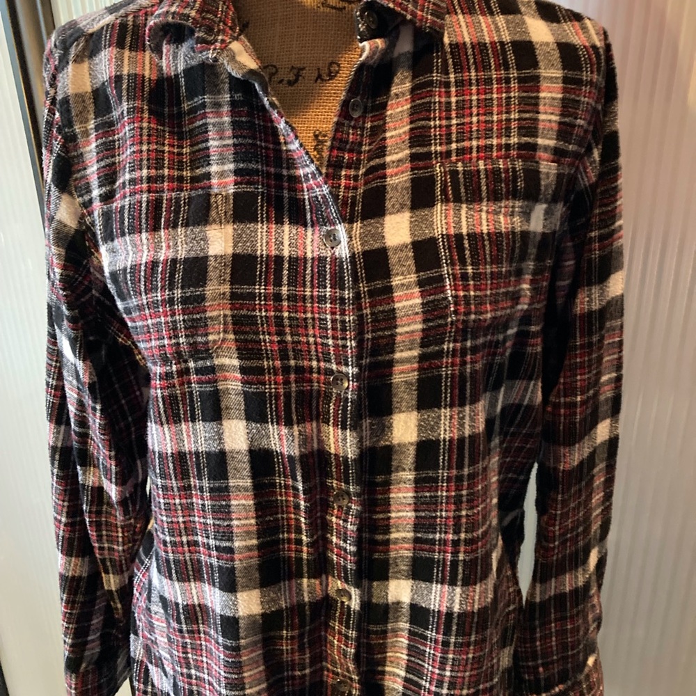Ladies Woolrich Long Sleeve Button Down Flannel S… - image 2